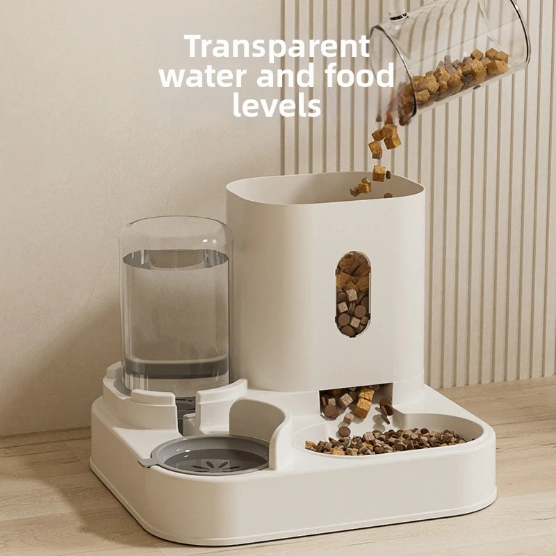 26 New Model Automatic Cat Feeder Dog Bowl Pet Bowl Cat Dish 2-in-1 Water Dispenser Cat Bowl Pet Supplies