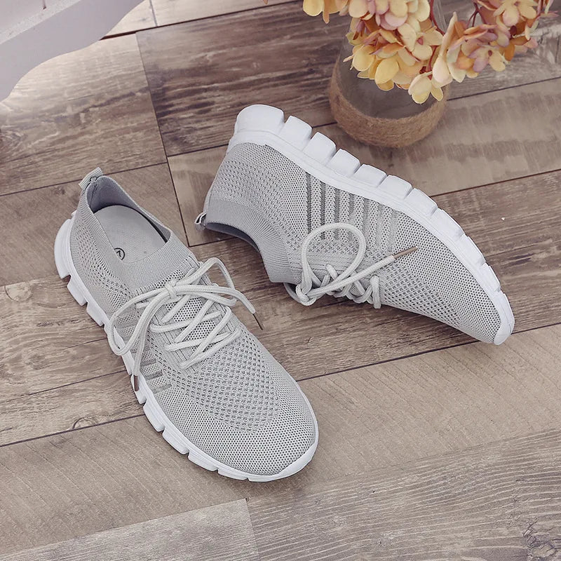 Zapatillas Mujer 2025 Trendy Mesh Platform Sneakers Socks Shoes Tenis Breathable Socofy Casual Sports Shoes Women Flats 1684