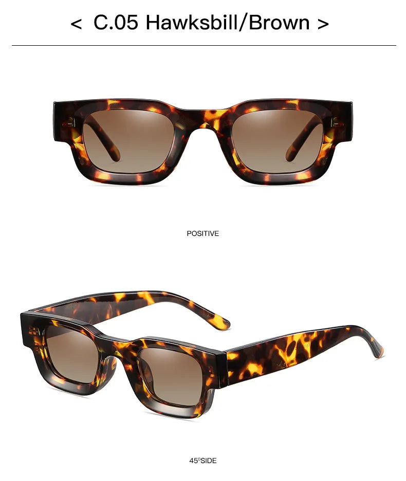 Popular Polarized Sunglasses Men Women Retro Designer Small Square Punk Sun glasses Vintage Shades Eyewear gafas de sol hombre