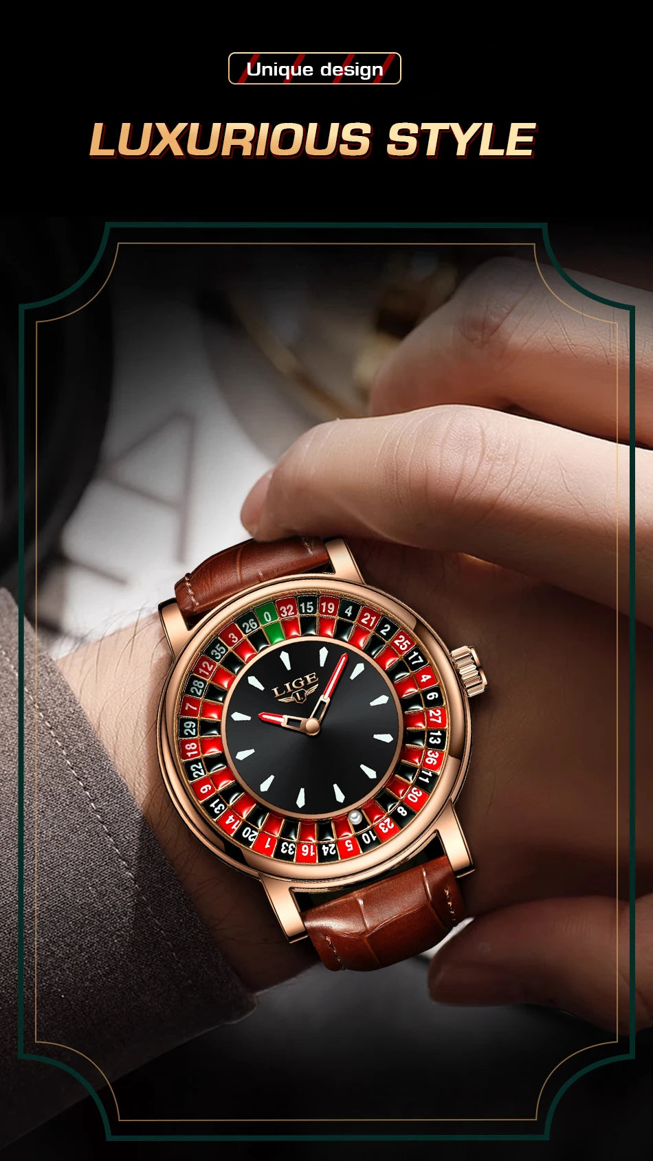 LIGE Top Brand Classical Watches Men Business Casual Luxury Mens Watch Waterproof Luminous Quartz Wristwatches Reloj Hombre 2026