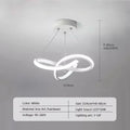 Modern LED Pendant Light With Irregular Streamlined Design Creative Small Hanging Light For Bedrooms Dining Rooms Study Rooms
