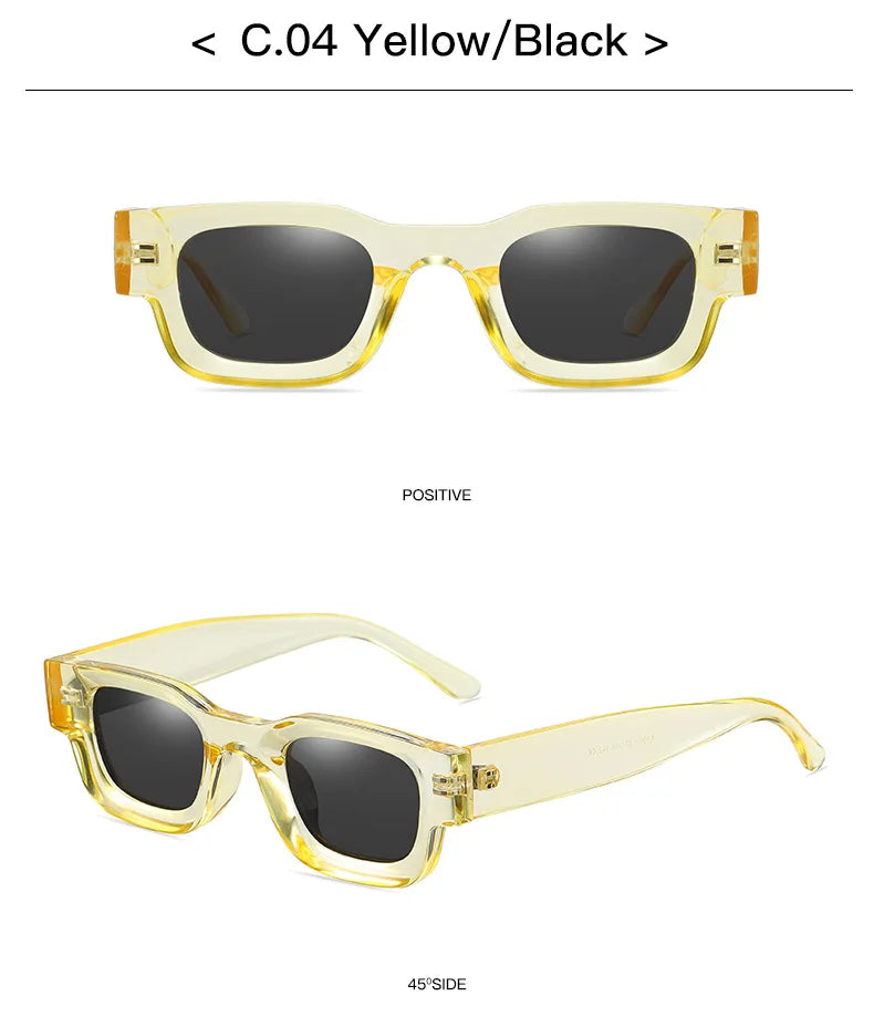 Popular Polarized Sunglasses Men Women Retro Designer Small Square Punk Sun glasses Vintage Shades Eyewear gafas de sol hombre