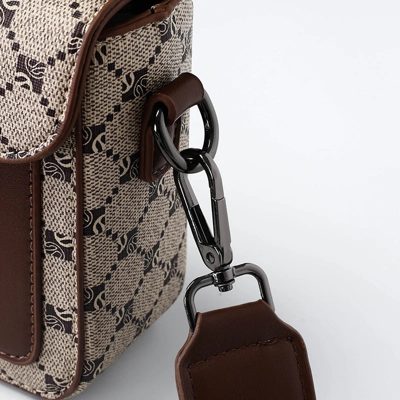 High-End Men's Stylish Crossbody Bag PU Leather Sling Bag Minimalist Business Shoulder Bag Perfect for Daily Commute Travel