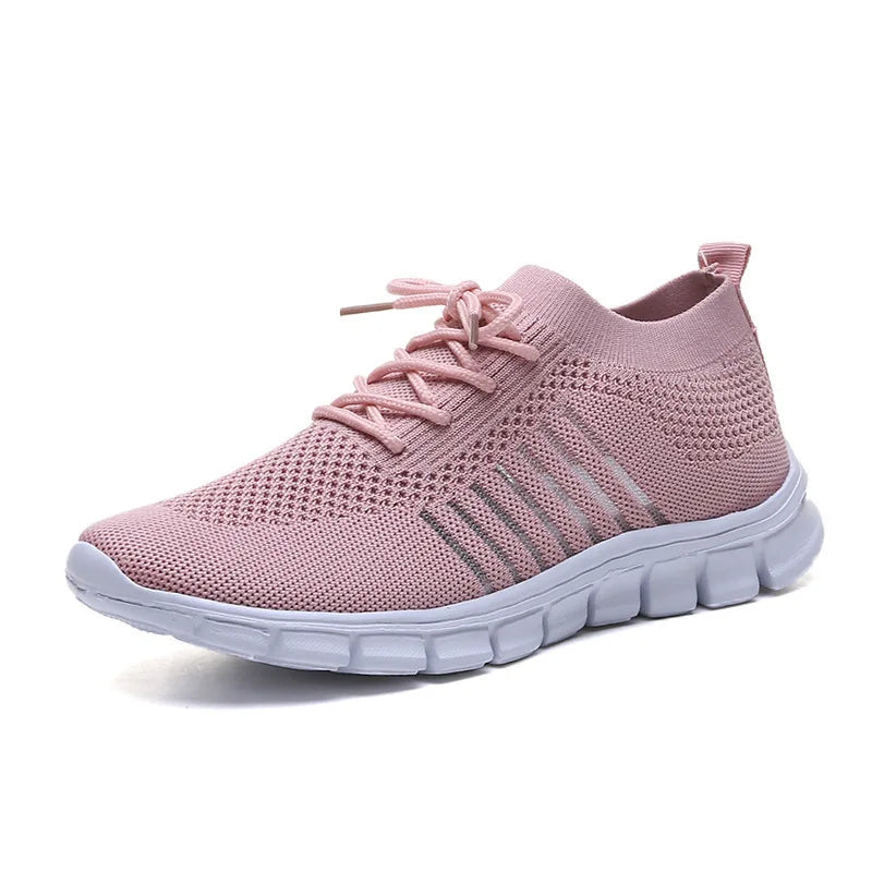 Zapatillas Mujer 2025 Trendy Mesh Platform Sneakers Socks Shoes Tenis Breathable Socofy Casual Sports Shoes Women Flats 1684